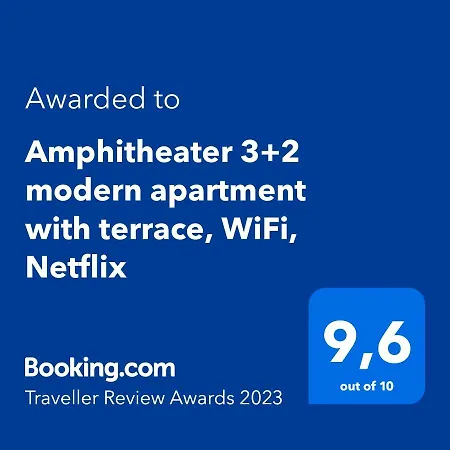 Apartmán Amphitheater 3+2 Modern With Terrace, Wifi, Netflix Pula